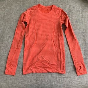 Lululemon Orange Long Sleeve